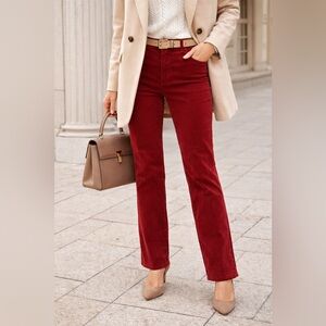 Talbots Rich Red Corduroy Pants